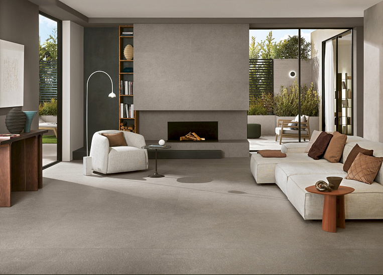 Плитка керамогранит Boost Mineral Grey 60x120 Matt (1,44 кв.м.) под камень