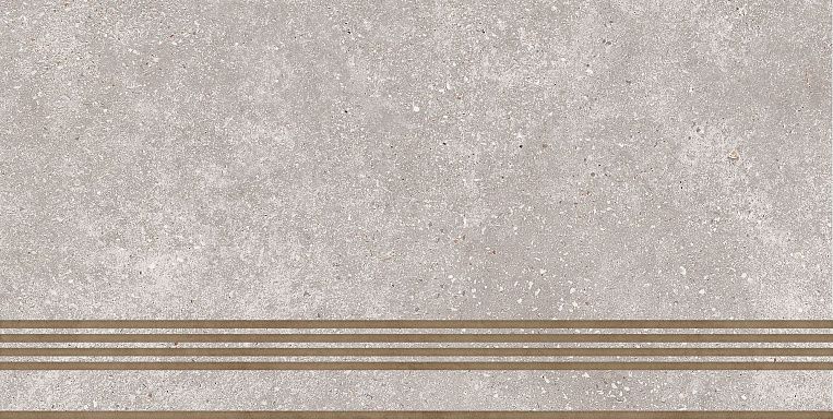 ST183VG Ступень кер. Coral Rock_GT Сер. 30x60 _ 1\6 под бетон