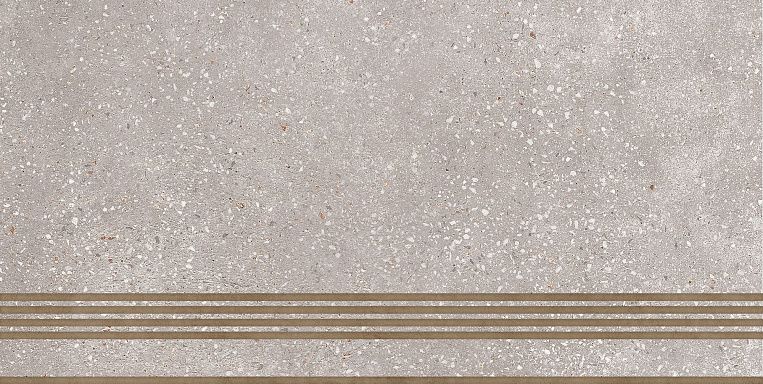ST183VG Ступень кер. Coral Rock_GT Сер. 30x60 _ 1\6 под бетон