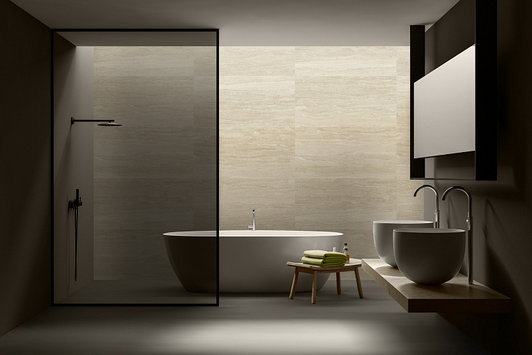 Плитка керамогранит Idalgo Villa Alba River White 1200x600 MR (2,16 кв.м) под травертин