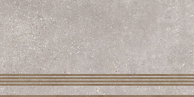 ST183VG Ступень кер. Coral Rock_GT Сер. 30x60 _ 1\6 под бетон