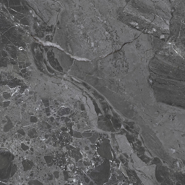 Greiny Dark 6060GRY99 Керамогранит sugar-эффект 600*600*9,5 (4 шт в уп/43,2 м в пал) под 