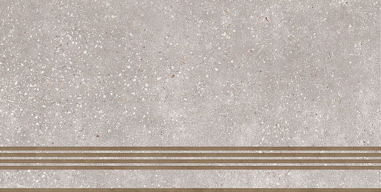 ST183VG Ступень кер. Coral Rock_GT Сер. 30x60 _ 1\6 под бетон