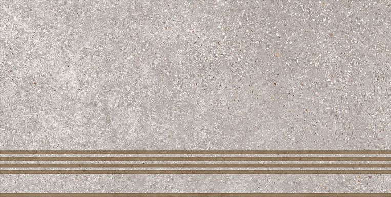 ST183VG Ступень кер. Coral Rock_GT Сер. 30x60 _ 1\6 под бетон