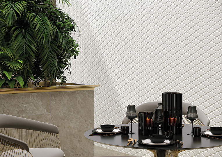 Интерьерные фото коллекции 3D White Wall