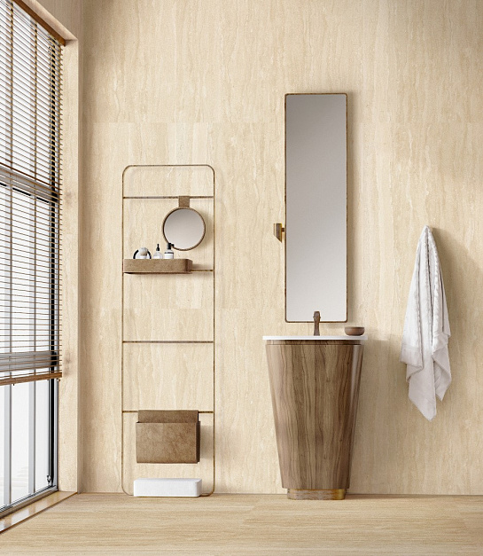 Плитка керамогранит Idalgo Villa Alba River White 1200x600 MR (2,16 кв.м) под травертин